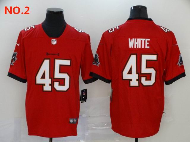 Men's Tampa Bay Buccaneers 45 Devin White Jesey NO.2;